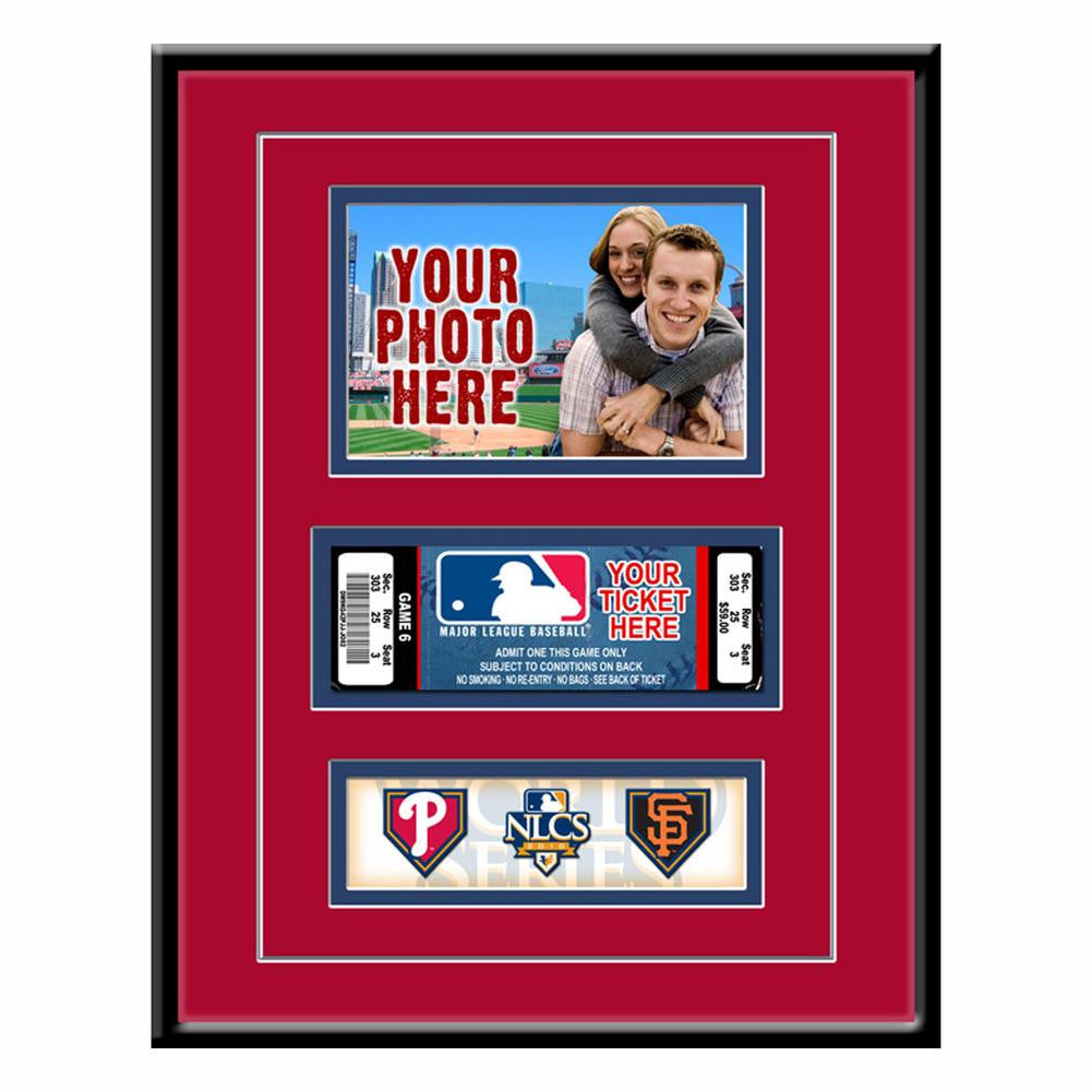 MLB 2010 NLCS Philadelphia Phillies vs San Francisco Giants Ticket Frame