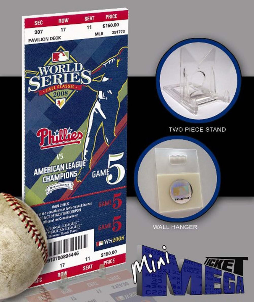 Philadelphia Phillies 2008 World Series Mega Ticket - Game 5