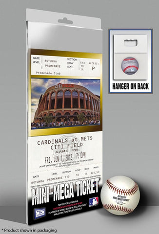 New York Mets Johan Santana No-Hitter Mini-Mega Ticket