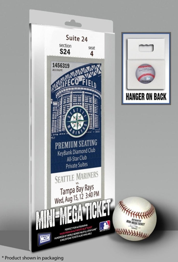 MLB Mini-Mega Ticket Seattle Mariners Felix Hernández Perfect Game