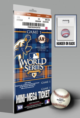 2010 World Series Mini Mega Ticket - San Francisco Giants