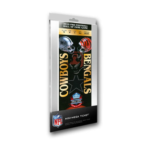 NFL Mini-Mega Ticket Football Hall of Fame Game Dallas Cowboys vs Cincinnati Bengals