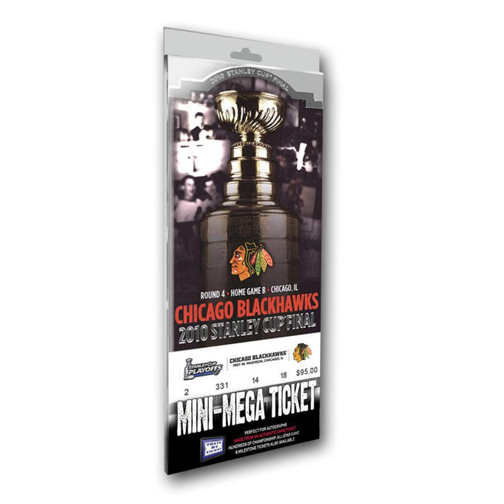 Mini-Mega Ticket - 2010 Stanley Cup Champions - Chicago Blackhawks