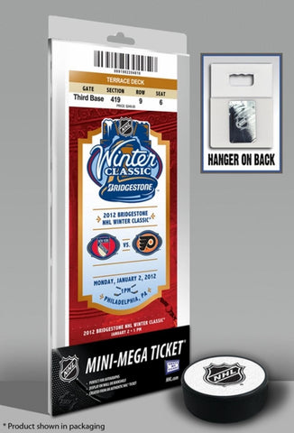 2012 NHL Winter Classic Mini-Mega Ticket - Rangers Vs Flyers