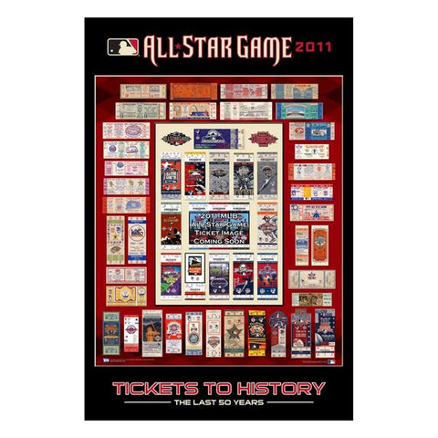 2011 MLB All Star Ticket Poster