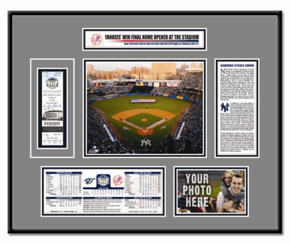 New York Yankees - Yankee Stadium 2008 Opening Day Ticket Frame