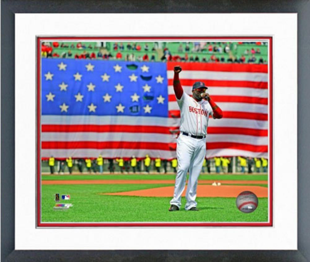 MLB Boston Red Sox David Ortiz Fenway Speech Tree Hugger Unsigned Framed Photo (8x10)