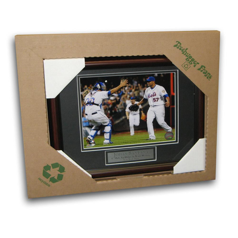 MLB New York Mets Johan Santana First No Hitter Tree Hugger Unsigned Framed Photo (8x10)