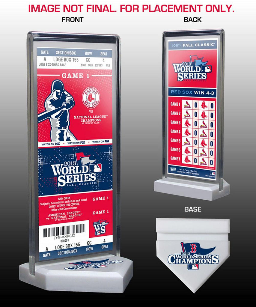 2013 World Series Champs Commemorative Ticket Stand - Boston Red Sox