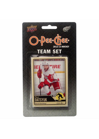2012-13 Upper Deck O-Pee-Chee Team Card Set (17 Cards) - Detroit Red Wings