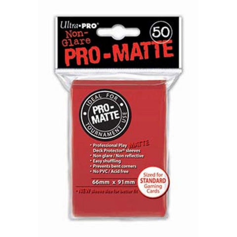 Ultra Pro Pro-Matte Red Deck Protector  (12 Packs Per Display)