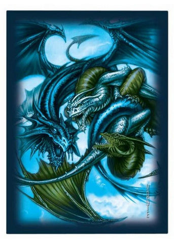 Ultra Pro Trinity Dragon Blue Small-Size Deck Protectors 82701 (60 Sleeves)