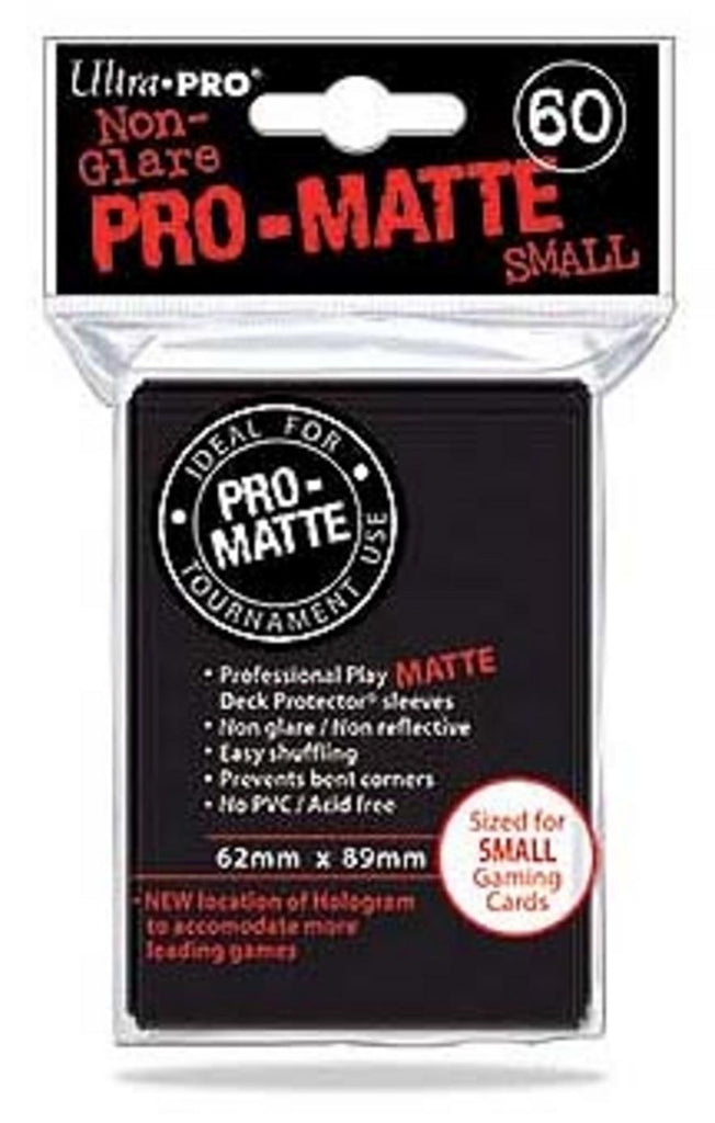 Ultra Pro Pro-Matte Black Deck Protector- Small Size (60 Sleeves)