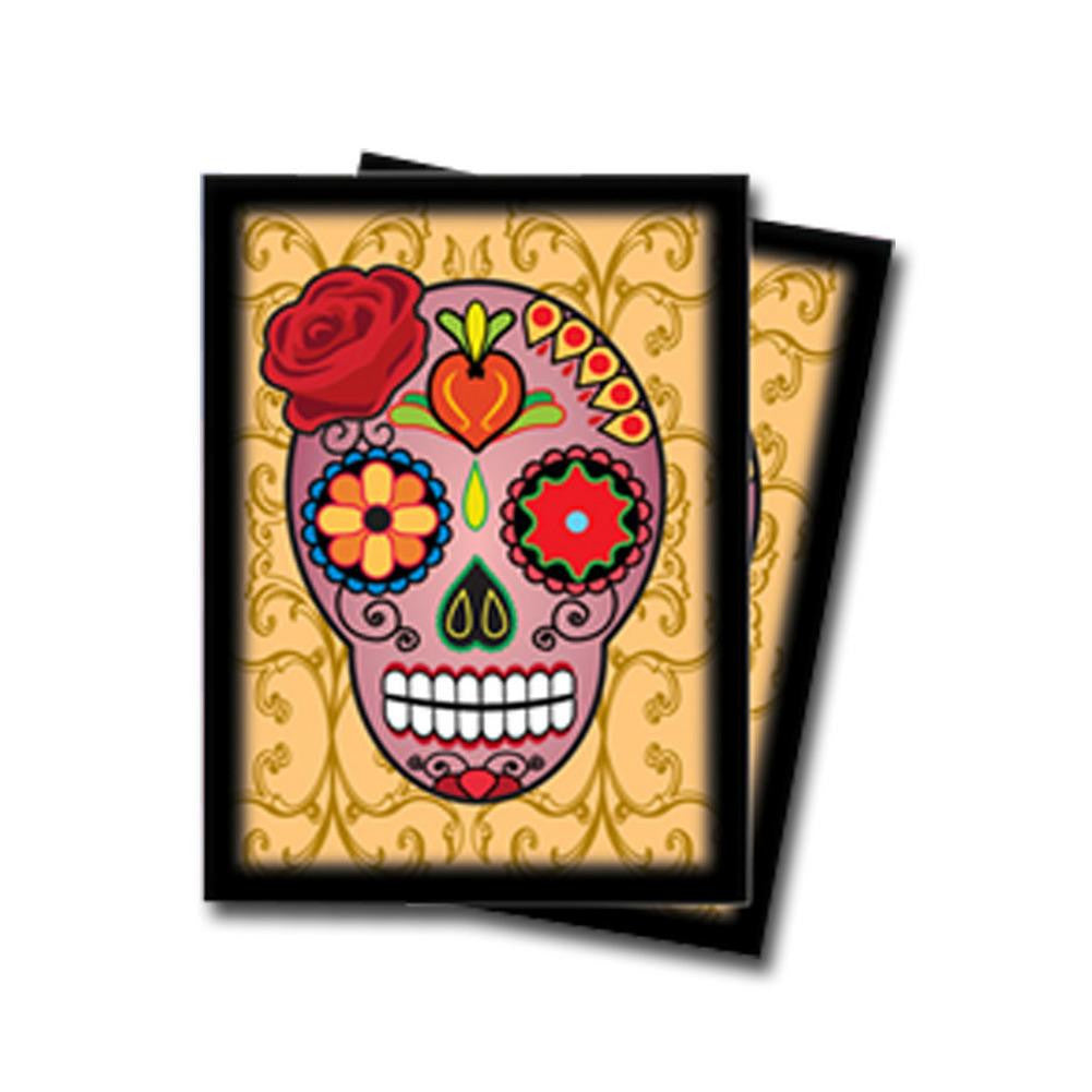 Ultra Pro Standard Size Deck Protectors Pink Skull Dia De Los Muertos