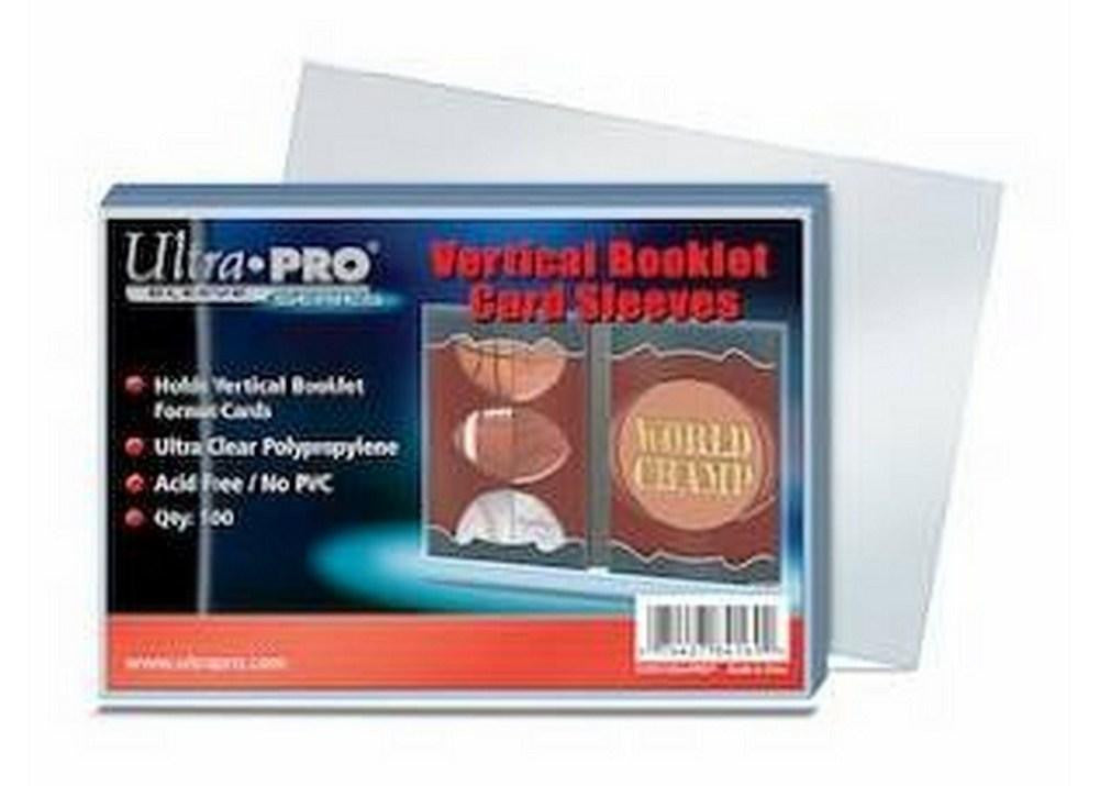 Ultra Pro Vertical Booklet Card Sleeve 100-Count Pack