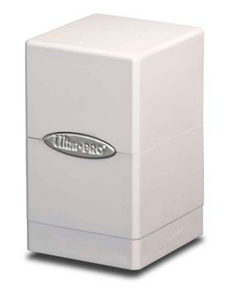 Ultra PRO White Satin Tower Deck Boxes