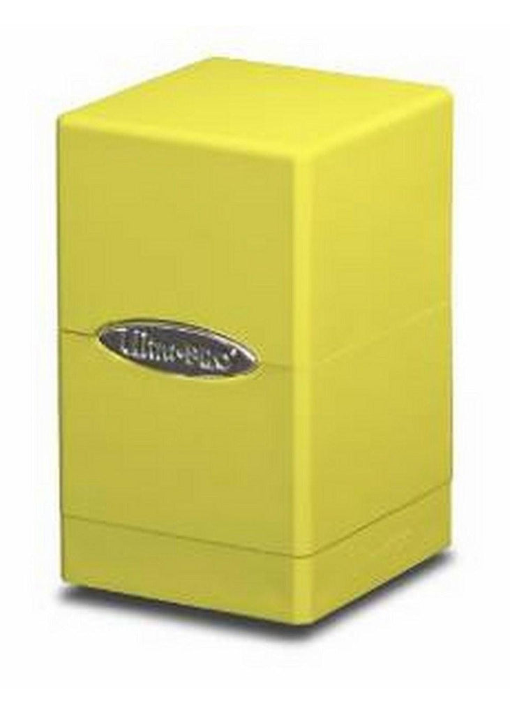 Bright Yellow Satin Tower Deck Box