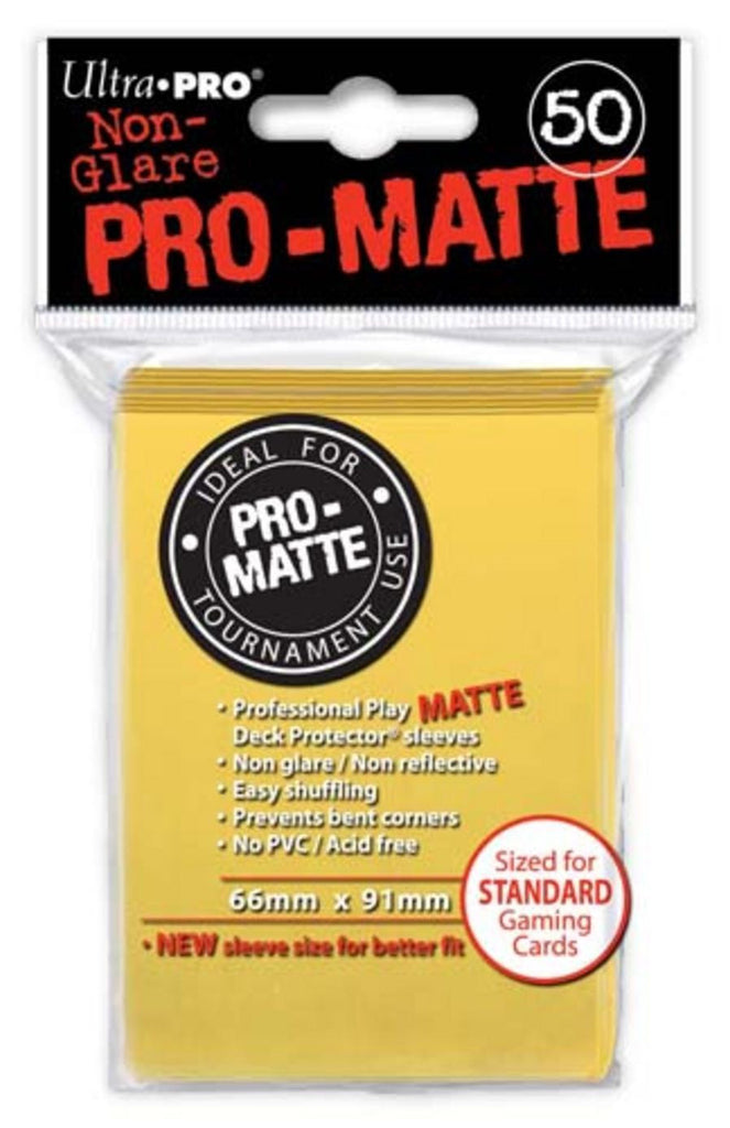 Ultra Pro Pro-Matte Yellow Deck Protector