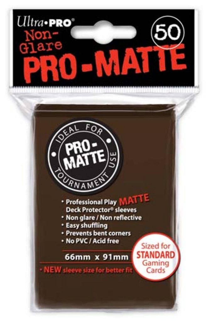 Ultra Pro Pro-Matte Brown Deck Protector 50-Count Pack