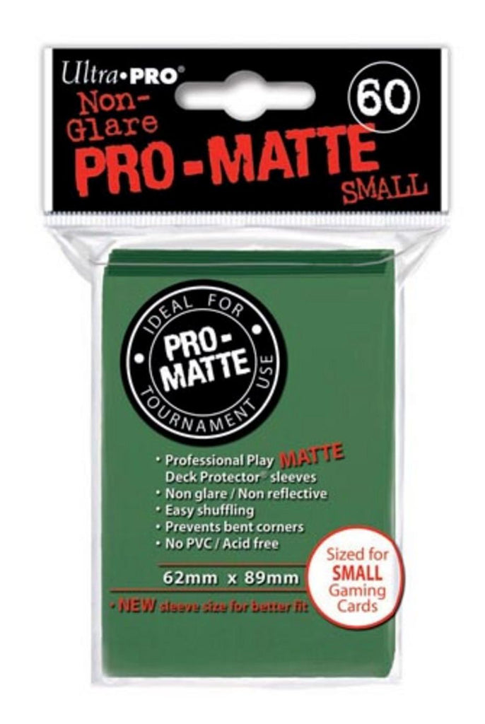 Ultra Pro Pro-Matte Green Small Size Deck Protector 60-Count Pack