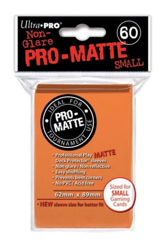 Ultra Pro Pro-Matte Orange Small Size Deck Protector 60-Count Pack