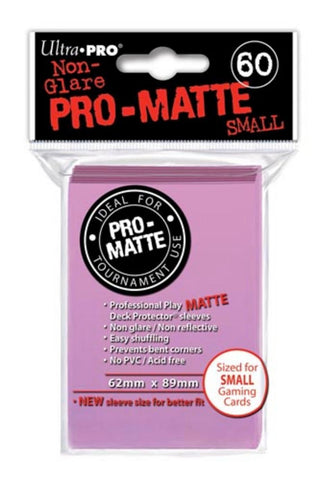 Ultra Pro Pro-Matte Pink Small Size Deck Protector 60-Count Pack