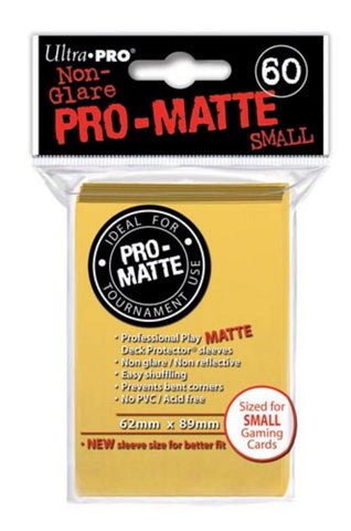 Ultra Pro Pro-Matte Yellow Small Size Deck Protector 60-Count Pack