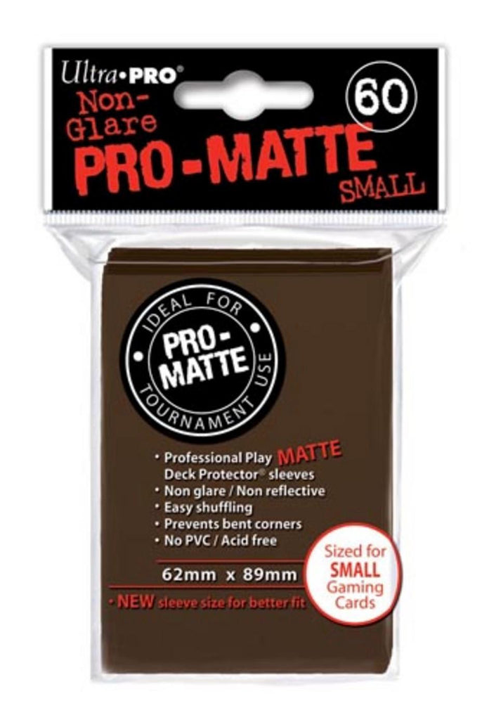 Ultra Pro Pro-Matte Brown Small Size Deck Protector 60-Count Pack