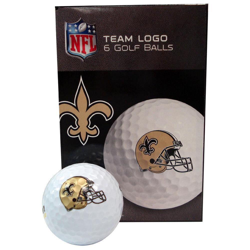 NFL New Orleans Saints Golf Ball  Pack of 6