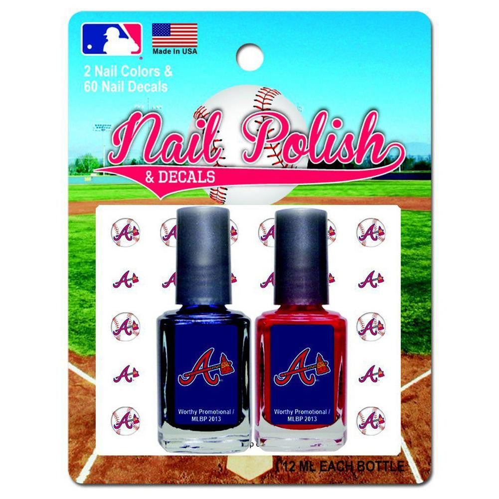 Atlanta Braves Polish Duo With Decals