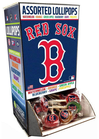 Small Lollipop 120-Count Gravity Feed MLB Boston Red Sox