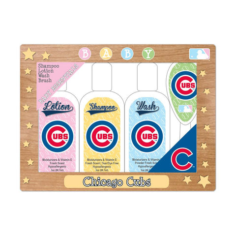 MLB Chicago Cubs Baby Gift Set  7.25 x 5.75 x 1.5-Inch  White