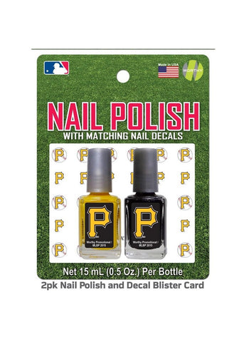 2 Pack Nail Polish MLB Pittsburgh Pirates