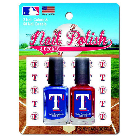 2 Pack Nail Polish MLB Texas Rangers