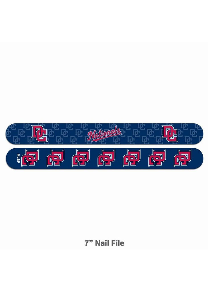 High quality team color, and logo, MLB Nail File.- Washington Nationals