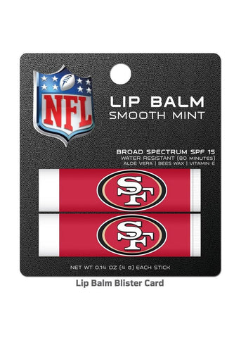 2Pack Blister lip Balm Pack-San Francisco 49ers