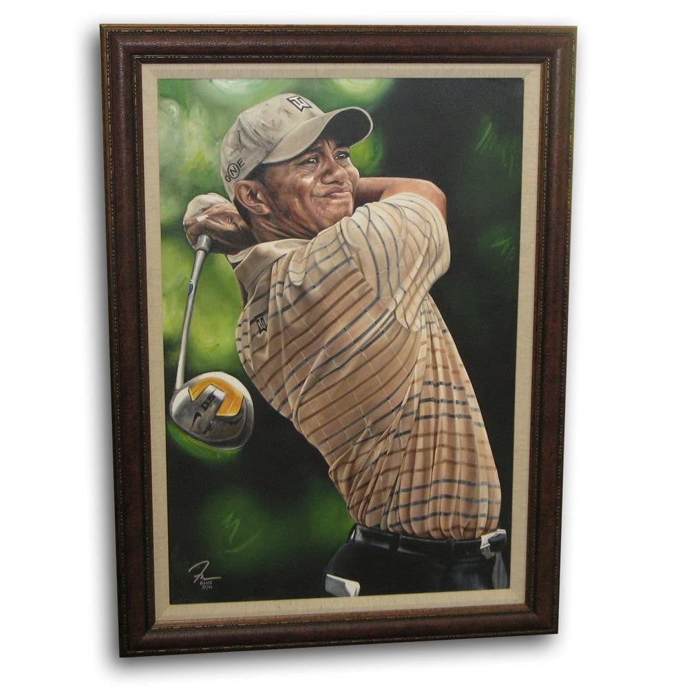 Tiger Woods Canvas Frame