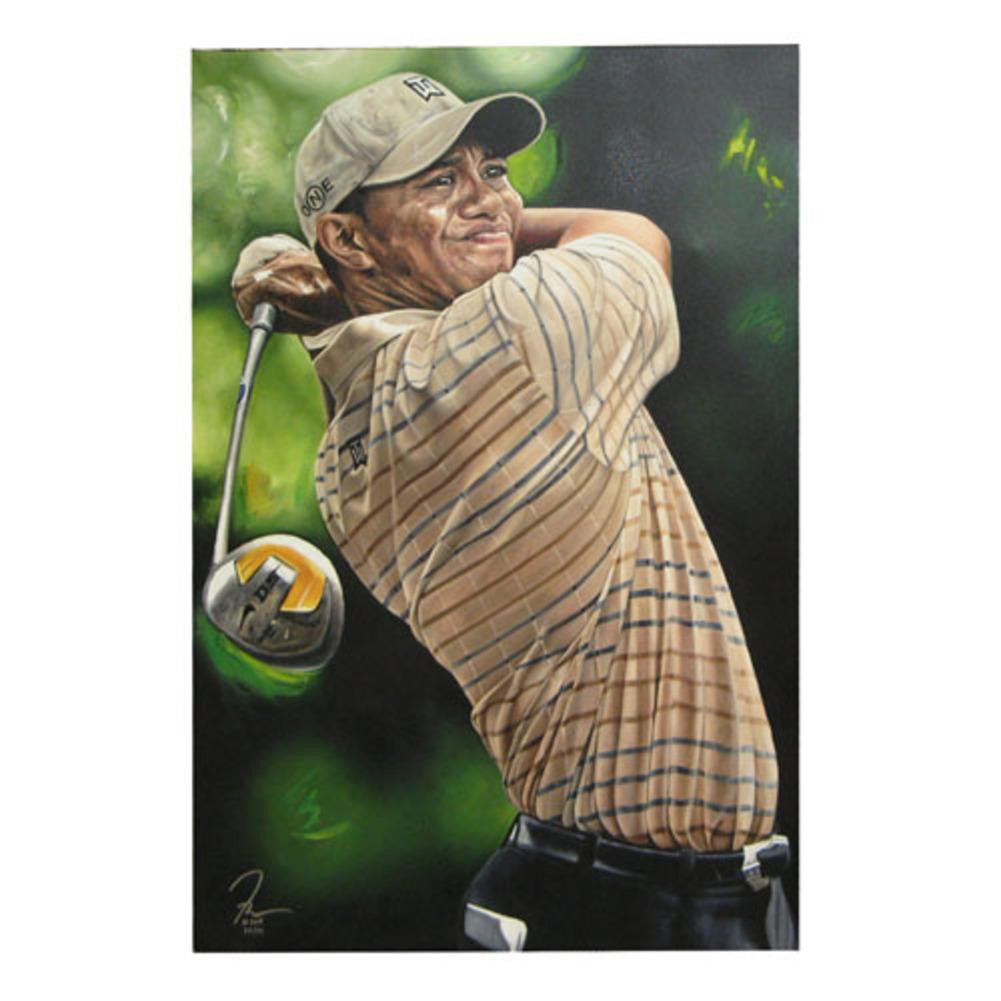 Tiger Woods Canvas Unsigned