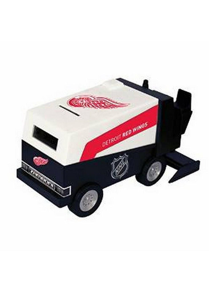 NHL Hockey Detroit Red Wings Digital Electronic Zamboni Coin Counting Bank